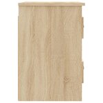 vidaXL Tables de chevet murales 2 Pièces chêne sonoma 41 5x36x53 cm