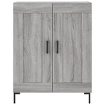 vidaXL Buffet sonoma gris 69 5x34x90 cm bois d'ingénierie
