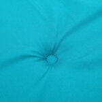 vidaXL Coussins de chaise de jardin lot de 6 turquoise 50x50x4cm tissu