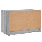 vidaXL Meuble TV avec portes en verre sonoma gris 68x37x42 cm