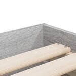 vidaXL Cadre de lit et tiroirs sonoma gris 75x190cm bois d'ingénierie