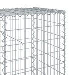 vidaXL Panier gabion avec couvercle 1000x50x100 cm fer galvanisé