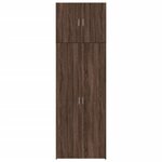 vidaXL Buffet haut chêne marron 80x42 5x249 cm bois d'ingénierie