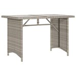 vidaXL Salon de jardin 6 Pièces avec coussins gris clair résine tressée
