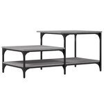 vidaXL Table basse sonoma gris 100x50 5x45 cm bois d'ingénierie