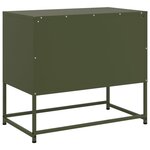 vidaXL Meuble TV jaune moutarde 100 5x39x60 5 cm acier