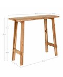 House Nordic Table console Chantal Naturel