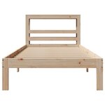 vidaXL Cadre de lit avec tête de lit sans matelas 90x190 cm