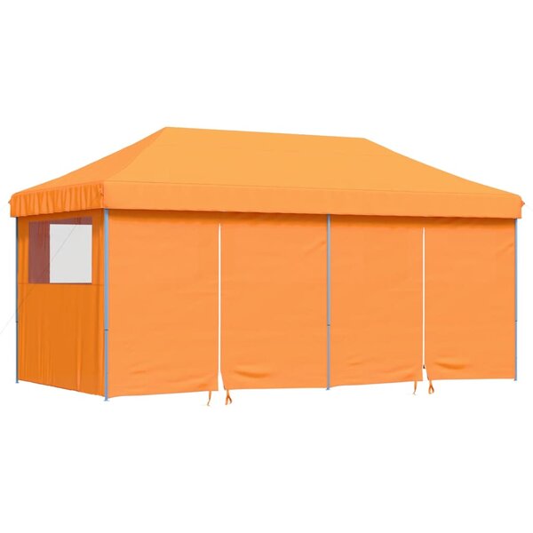 vidaXL Tente de réception pliable escamotable avec 4 parois latérales