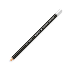 Marqueur permanent lumocolor® glasochrom staedtler - blanc - lot de 12