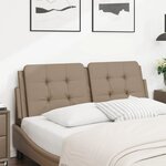 vidaXL Coussin de tête de lit cappuccino 120 cm similicuir