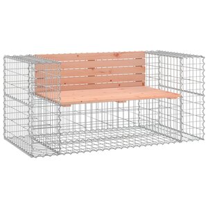 vidaXL Banc jardin design gabion 143x71x65 5 cm bois massif de douglas