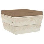 vidaXL Salon de jardin palette 8 Pièces avec coussins Épicéa imprégné