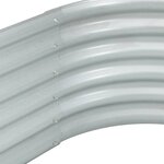 vidaXL Lit surélevé de jardin 160x80x44 cm Acier galvanisé Argenté
