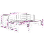 vidaXL Lit de jour avec gigogne sans matelas rose 80x200 cm
