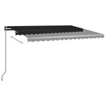 vidaXL Auvent automatique sur pied 450x300 cm Anthracite