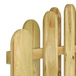 vidaXL Portail de jardin Bois de pin imprégné 100x150 cm