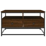 vidaXL Table basse chêne marron 80x80x45 cm bois d'ingénierie