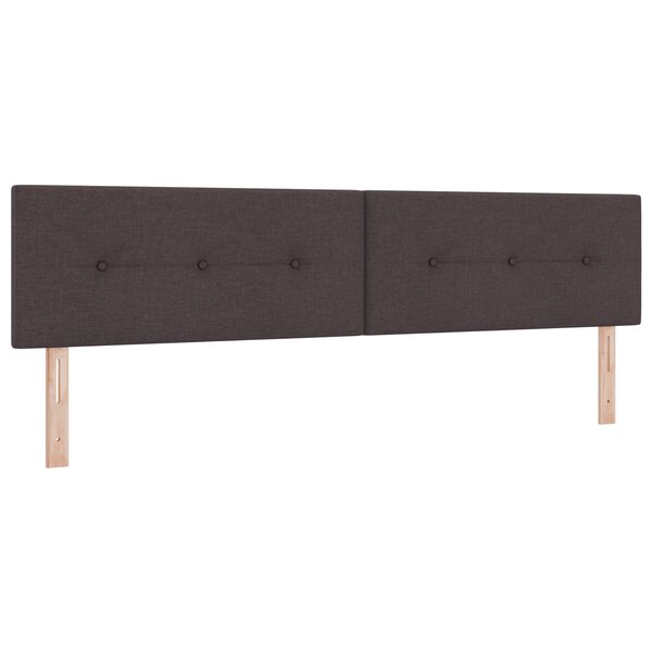 Tête de lit LED vidaXL capitonnée foncée 100 cm en tissu