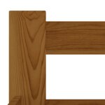 vidaXL Cadre de lit sans matelas marron miel bois massif pin 180x200cm