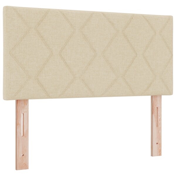 Cabeçal vidaXL Design Blocs en Diamant Crème 100 cm Tissu