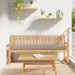 vidaXL Coussins de Palette pour Banc 2 Pièces Taupe 200x40x8 cm Tissu Oxford