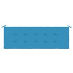 vidaXL Coussin de banc de jardin bleu 150x50x3 cm tissu oxford