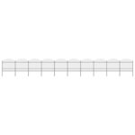 vidaXL Clôture de jardin à dessus en lance Acier (1 5-1 75)x17 m Noir