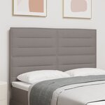 vidaXL Tête de lit design lignes taupe 160 cm en tissu