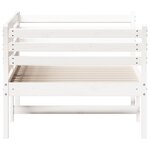 vidaXL Lit de jour sans matelas blanc 90x200 cm bois de pin massif