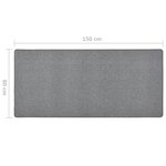 vidaXL Tapis de couloir Gris foncé 80x150 cm