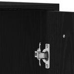 vidaXL Ensemble de meubles de salle de bain 3 pièces Chêne noir Bois d'ingénierie