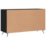 vidaXL Buffet noir 100x36x60 cm bois d'ingénierie