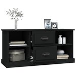 vidaXL Meuble TV noir 99 5x35 5x48 cm bois d'ingénierie