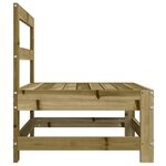 vidaXL Canapés centraux de jardin 2 Pièces bois de pin imprégné