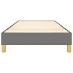 vidaXL Cadre de lit sans matelas gris foncé 90x200 cm tissu