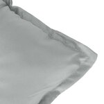 vidaXL Coussins de chaise à dossier bas lot de 2 gris clair mélangé