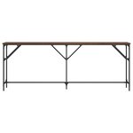 vidaXL Table console chêne marron 200x29x75 cm bois d'ingénierie