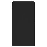 vidaXL Armoire murale noir 60x31x60 cm bois d'ingénierie