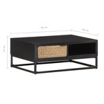 vidaXL Table basse 90x60x35 cm Bois de manguier massif