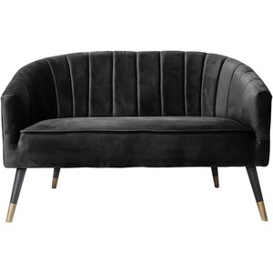 Sofa en velours pieds bicolores en bois  Royal