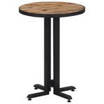 vidaXL Table de bistro ronde Ø55x76 cm teck de récupération massif
