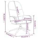 vidaXL Chaise de relaxation Taupe Similicuir daim