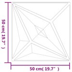 vidaXL Panneaux muraux 48 Pièces blanc 50x50 cm XPS 12 m² étoile