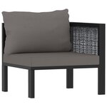 Salon de jardin meuble d'extérieur ensemble de mobilier 8 pièces avec coussins résine tressée anthracite 02_0017669