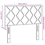 Tête de lit vidaXL Design Blocs Diamants Noir 100 cm Tissu