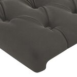 vidaXL Cadre de lit sans matelas gris foncé 140x200 cm velours