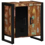 vidaXL Cabinet de Salle de Bain Multicolore 55x35x60 cm en Bois Massif Récupéré