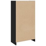 vidaXL Bibliothèque noir 57x28 5x107 5 cm bois d'ingénierie