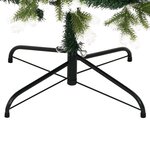 vidaXL Sapin de Noël artificiel à charnières avec neige floquée 210 cm